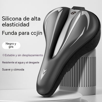 🔥🎉【50% de descuento✨】Funda para sillín de bicicleta de montaña, hecha de cuero de silicona grueso, impermeable y ultrasuave.