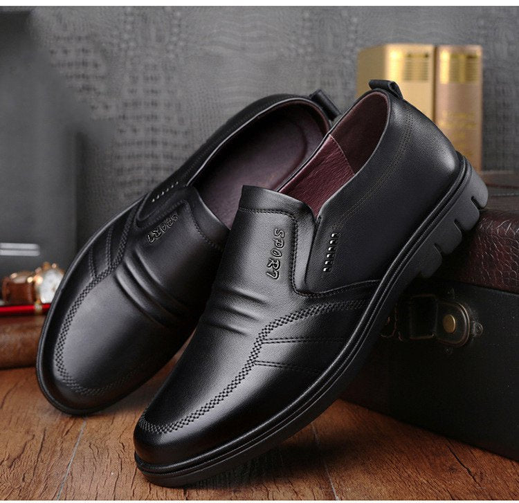 🔥👞【Νέο Φθινοπωρινό Στυλ】【39-44】Απλά, ανδρικά, casual, δερμάτινα παπούτσια για επαγγελματίες