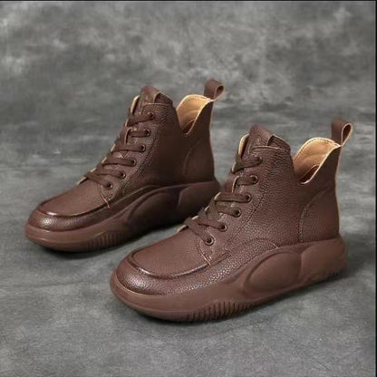🔥✨【30% REDUCERE】Cizme Martin casual din piele, noi de toamnă, cu talpă groasă, la modă și confortabile