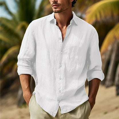 ✨👔【Ofertă specială de vară 🔥】【S–3XL】Tricouri cu mânecă lungă pentru bărbați, vara 2025, disponibilă în mai multe culori 