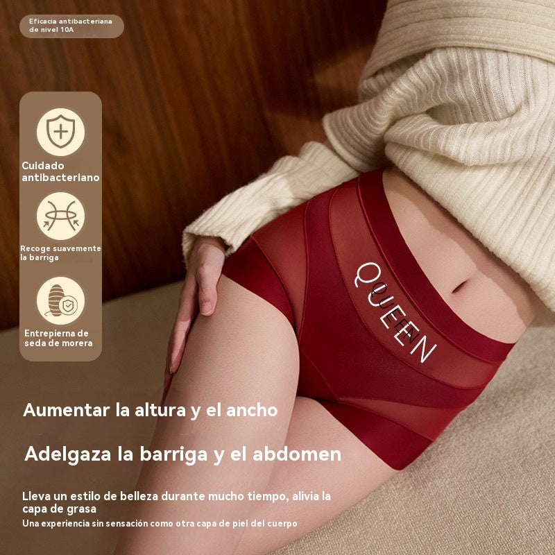 🔥🩲【Compra 3 y llévate 3 gratis】50% de descuento✨ - Ropa interior antibacteriana de cintura alta para control de abdomen