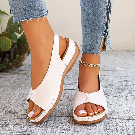 【Tallas 36-43】Sandalias romanas elegantes para mujer, hechas de piel de vaca ☀️