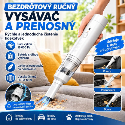 【7-dielna súprava】 Mimoriadne výkonný ručný vysávač a prenosný fúkač prachu