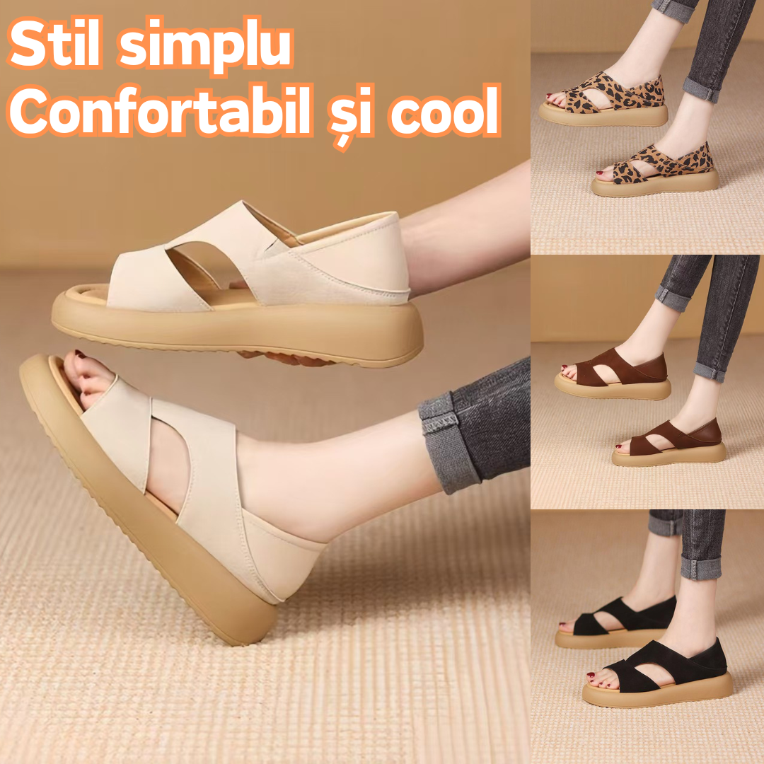 🌈🌴【🔥Ofertă specială】👣👡【35-42】Sandale plate pentru femei, la modă, casual, confortabile, de vară 