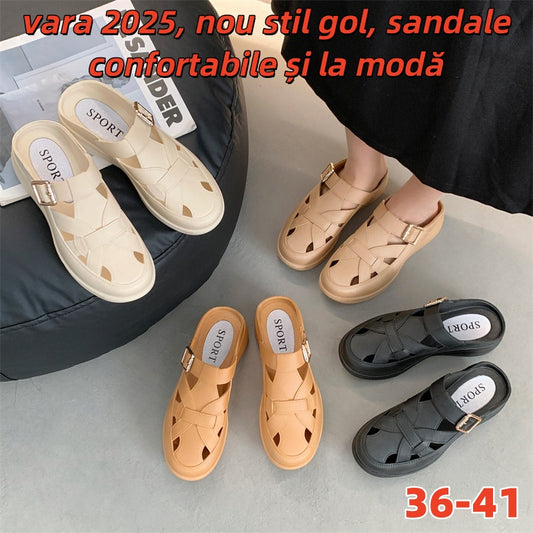 💟✨【Oferte speciale de vară🔥】【36-41】Sandale de damă noi, vara 2025, cu talpă goală, casual, confortabile, la modă și versatile 
