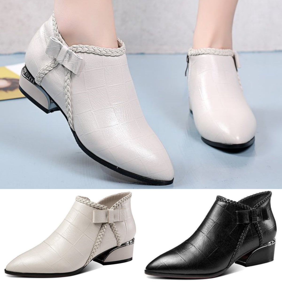 ✨👢【Noutăți de toamnă🔥】【35-42】Ghete de damă din piele de înaltă calitate, elegante și la modă