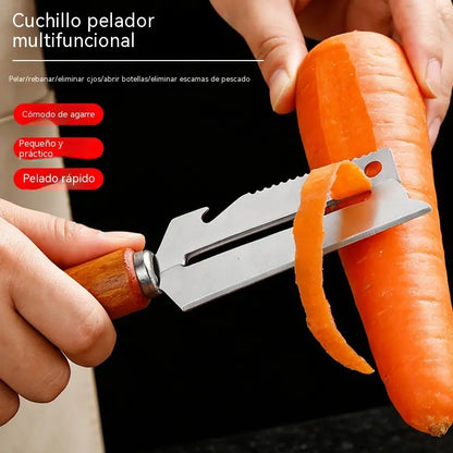 ✨🎉【Compra uno y llévate otro gratis】Pelador multifuncional de acero inoxidable