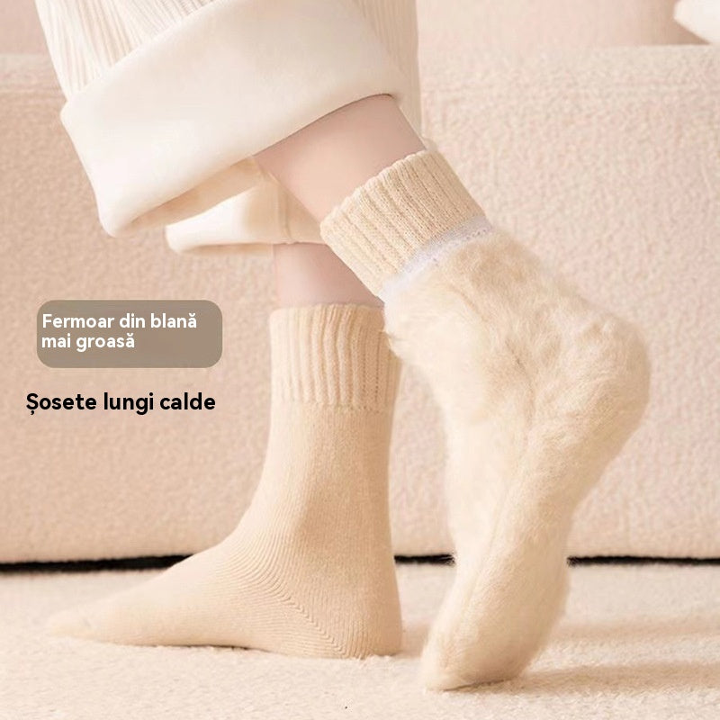 🔥✨【Cumpără 3, primești 3 gratis】🧦Șosete de toamnă din lână groasă și călduroasă, super groase, călduroase și elastice