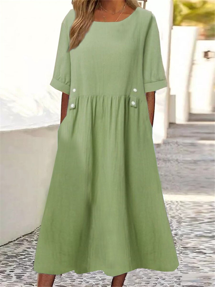 💕✨【🏆Reducere fierbinte】👗Rochie casual de înaltă calitate, simplă, rafinată, nouă de vară 2025 