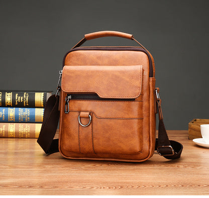 👜🔥【Popust na novi proizvod】🎁Muška poslovna modna preko ramena torba od prave kože, velikog kapaciteta, otporna na habanje 