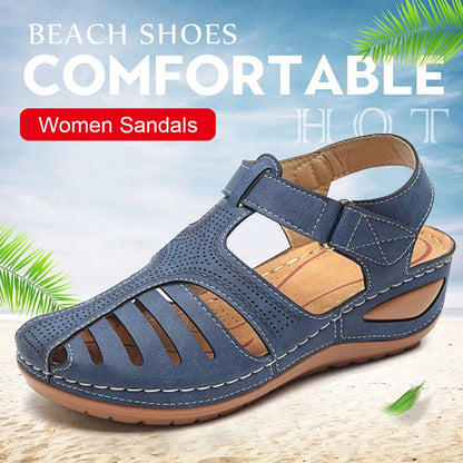 🔥✨【Reducere 45%🔥】【34-43】Sandale de damă cu toc oblic, respirabile, stil nou de vară 2025, la modă, casual, versatile 