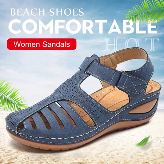 🔥✨【Reducere 45%🔥】【34-43】Sandale de damă cu toc oblic, respirabile, stil nou de vară 2025, la modă, casual, versatile
