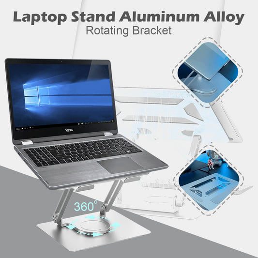 💻👍【Reducere 50%🔥】Suport pentru laptop rotativ din aliaj de aluminiu