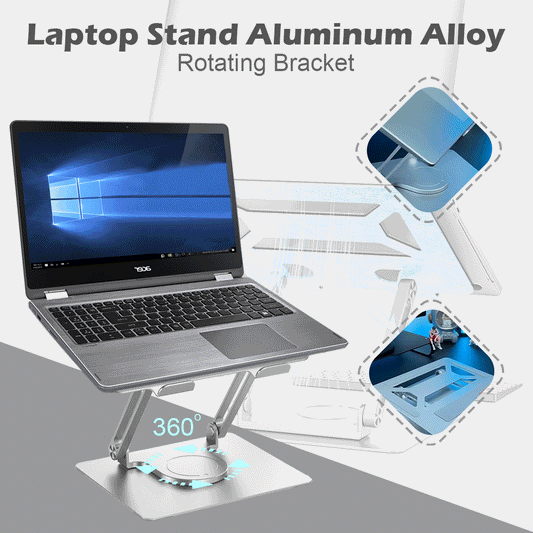 💻👍【Reducere 50%🔥】Suport pentru laptop rotativ din aliaj de aluminiu