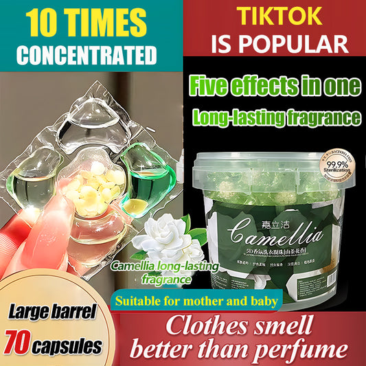 ✨70 buc✨ Mărgele de rufe extra mari, tip găleată, parfum de lungă durată, dezinfectant puternic