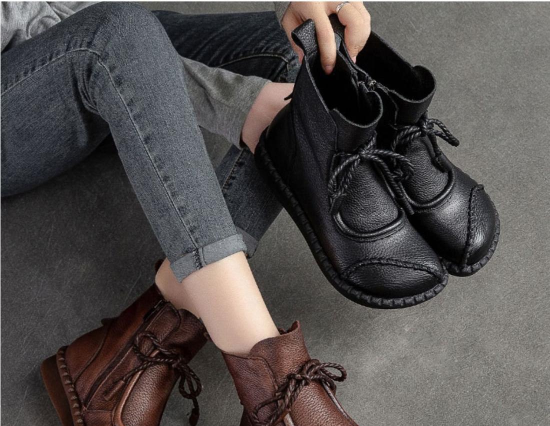 👢🔥【35-40】40% popusta - 👍 nove retro mekane kožne Martin čizme za ranu jesen 2025., prozračne i udobne
