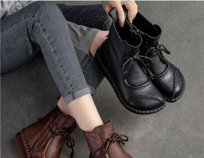 👢🔥【35-40】40% popusta - 👍 nove retro mekane kožne Martin čizme za ranu jesen 2025., prozračne i udobne