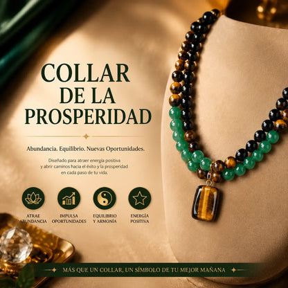【¡Compra 1 y llévate 1 gratis!】✨(2 piezas) Collar para atraer dinero con colgante de aventurina verde y ojo de tigre