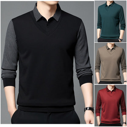 🔥👔【50% popust✨】【M-4XL】Nova jesensko/zimska moška dvodelna poslovna srajca s flis podlogo in debelo imitacijo flisa