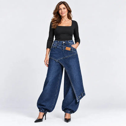 👖【XS-3XL】Moderne i udobne traperice širokih nogavica ✨💞