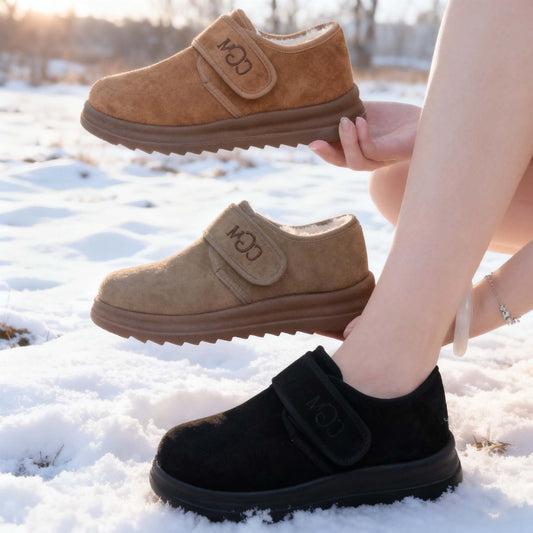 🔥✨【Nowość 2026】【Rozmiary 36-41】Modne nowe damskie zimowe botki do kostki z zamszowymi śniegowcami