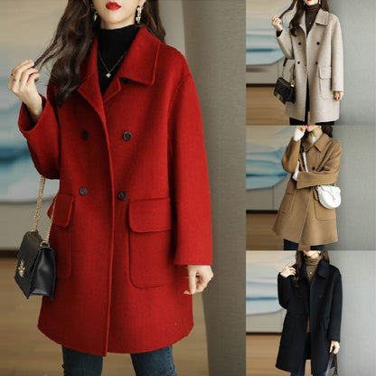 🌈🩰Promoción destacada 39%: nueva chaqueta de cachemir de doble cara de alta calidad para otoño-invierno, apta para varias temporadas