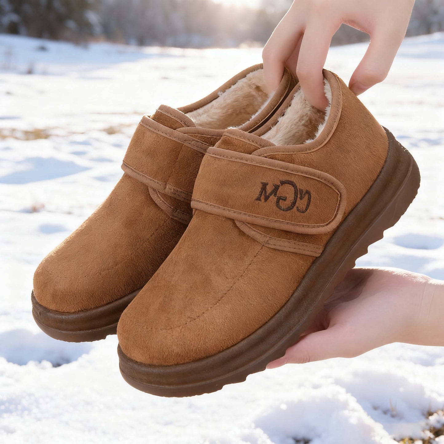 🔥✨【Nowość 2026】【Rozmiary 36-41】Modne nowe damskie zimowe botki do kostki z zamszowymi śniegowcami