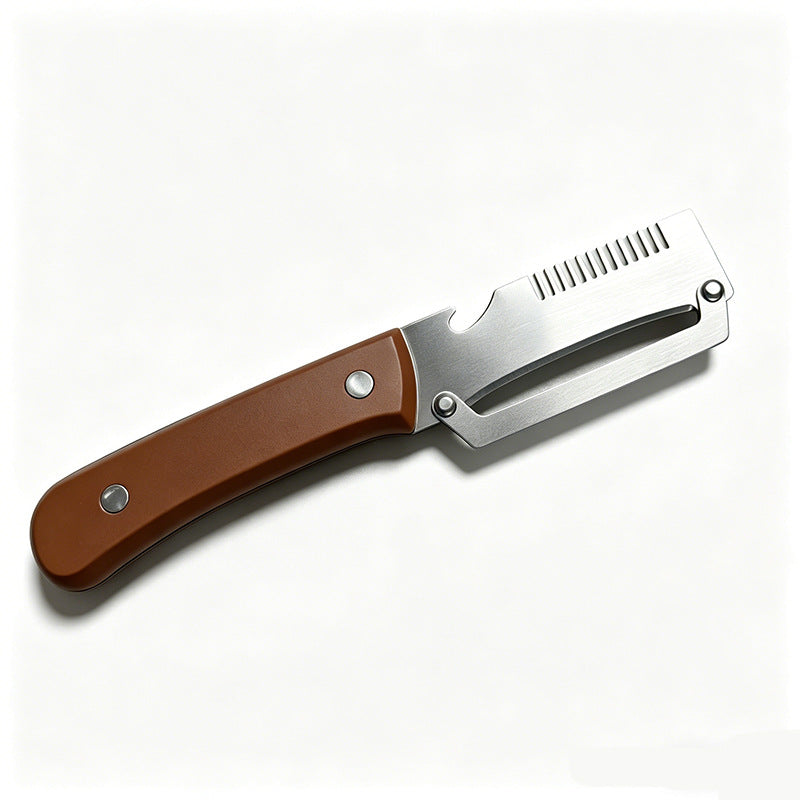 ✅Compra 1, llévate 1 gratis (2 artículos) 🧅🔪 Pelador de cocina multifuncional 3 en 1: ¡Pela, corta y abre botellas! 🔥