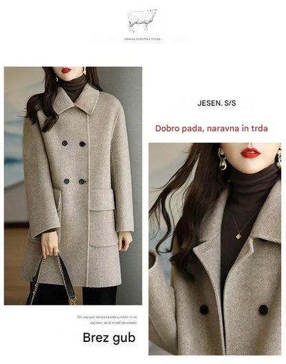 🌈🩰 Hit promocija 39%: nova jesensko-zimska visokokakovostna dvoslojna kašmirska jakna – primerna za več sezon.
