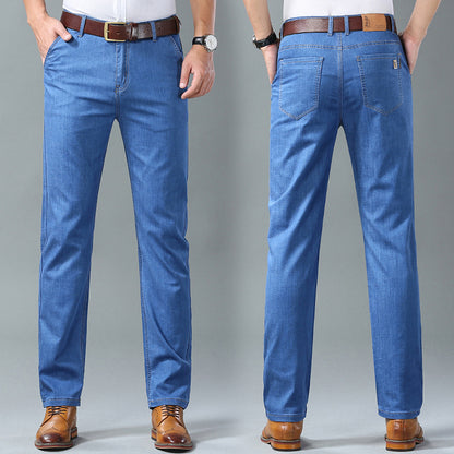 🔥【Kupite 1, dobite 1 gratis】🔥【60-110 kg】👖👖 Moške kavbojke, ravne, ležerne, vsestranske, v velikih velikostih