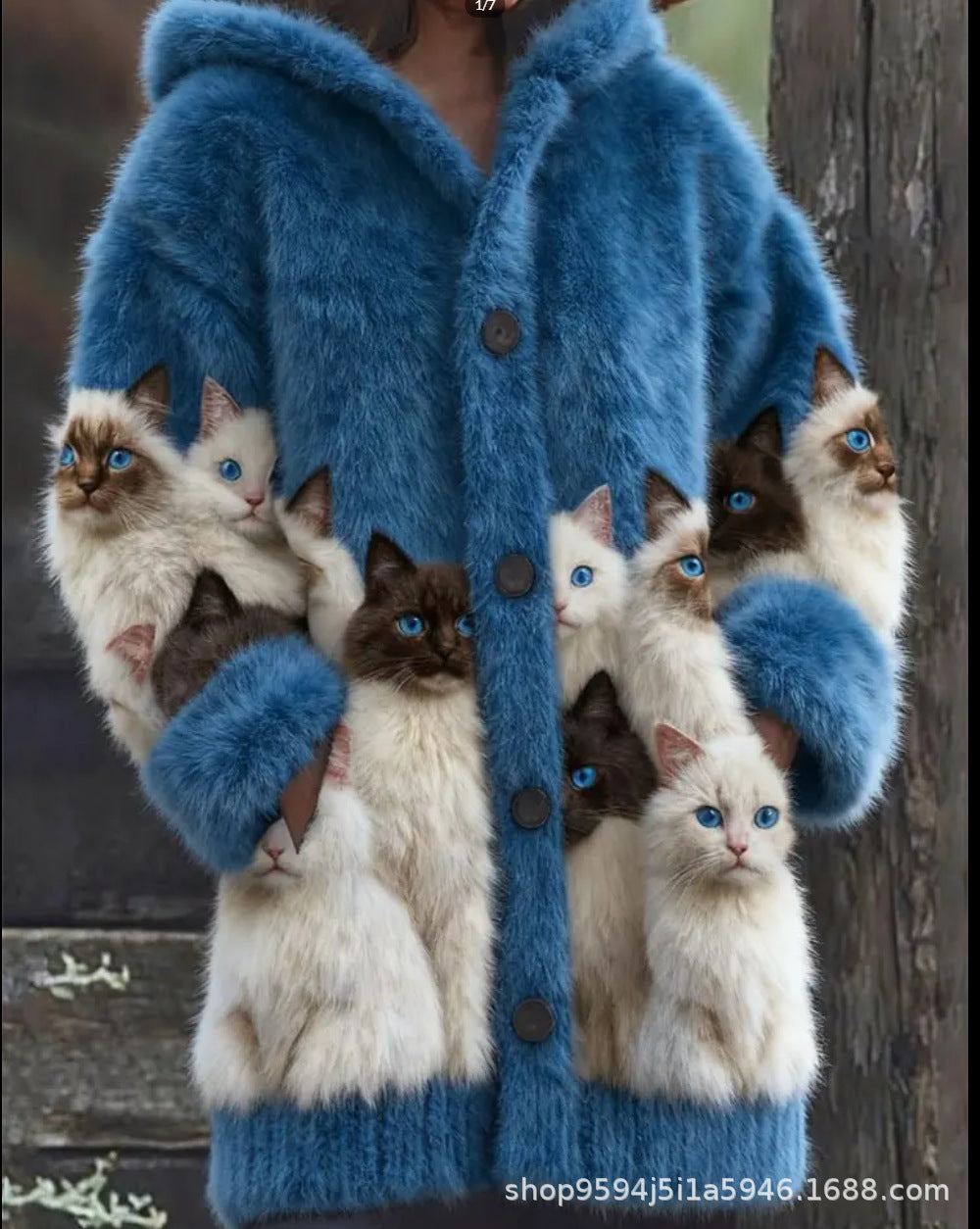 🔥🐾【50% отстъпка за ограничено време】Дамско яке с качулка, стилно и сладко, с животински принт🧥✨