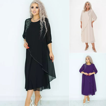 ✨🌷【S-5XL】Rochie de vară nouă, elegantă, simplă, casual, din șifon respirabil, 2025 