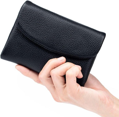 🔥Cartera unisex Pebble de piel auténtica con protección RFID🔥