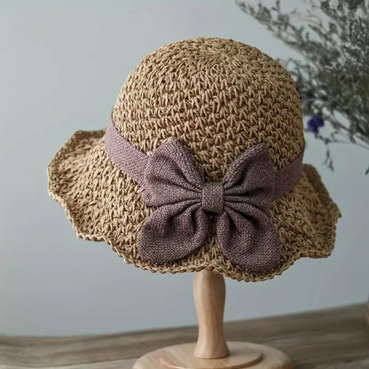 🎀 50% ОТСТЪПКА 👒 | Ретро сламена шапка с панделка – сгъваема и дишаща за лятото