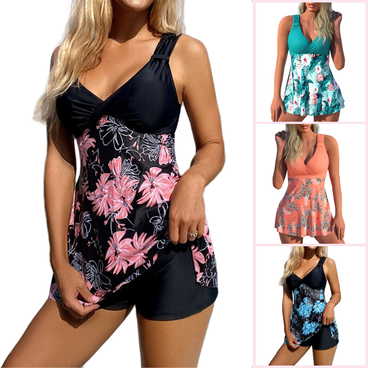 🌴🏖️🌈【Novi proizvod🔥】【S-5XL】Novi ljetni set kupaćih kostima za žene s printom, tkanina od breze 