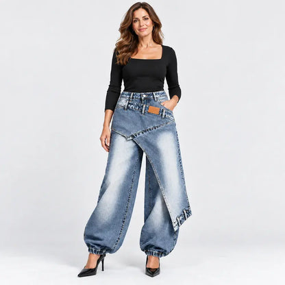 👖【XS-3XL】Moderne i udobne traperice širokih nogavica ✨💞