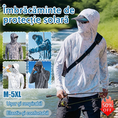 🔥🎏【M-5XL】Îmbrăcăminte de pescuit respirabilă și rezistentă la soare pentru bărbați, pentru vară