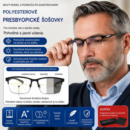 ✨👓Nove naočale za čitanje bez okvira koje kombiniraju zum, multifokalne, fotokromatske i zaštitu od plavog svjetla.