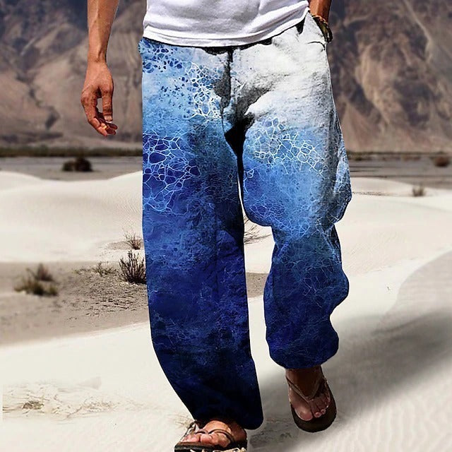 ✨👖【🌈Ograničene zalihe】 【S-6XL】😍 Muške uske pamučne i lanene hlače velikog broja, ležerni, široki boemski stil 