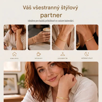 🔥📢 Zľava 50%! ✨ Elegantný kubánsky retiazkový náramok pre ženy: očarujúci a klasický dizajn.