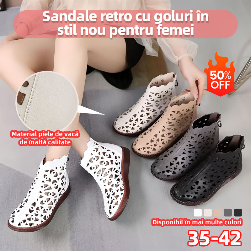 🔥👡【35-42】Pantofi sport damă din piele moale, cu talpă plată și gol, vara anului 2025