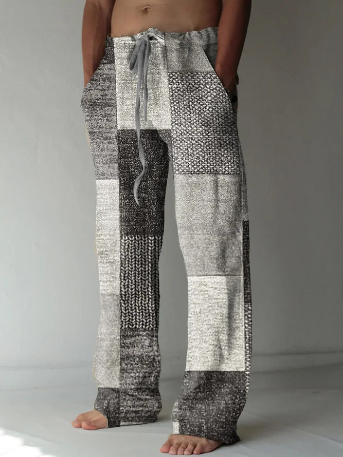 ✨👖【🌈Ograničene zalihe】 【S-6XL】😍 Muške uske pamučne i lanene hlače velikog broja, ležerni, široki boemski stil 