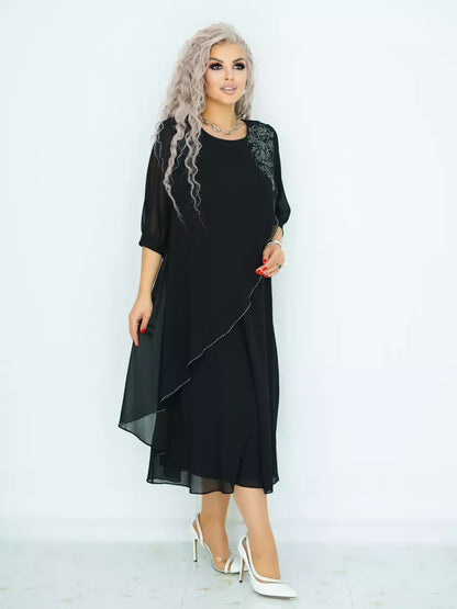 ✨🌷【S-5XL】Rochie de vară nouă, elegantă, simplă, casual, din șifon respirabil, 2025 
