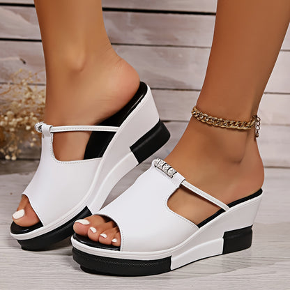 🔥👡【Cantitate limitată】✨【36-43】Sandals damă din piele cu talpă groasă, la modă, vara 2025 