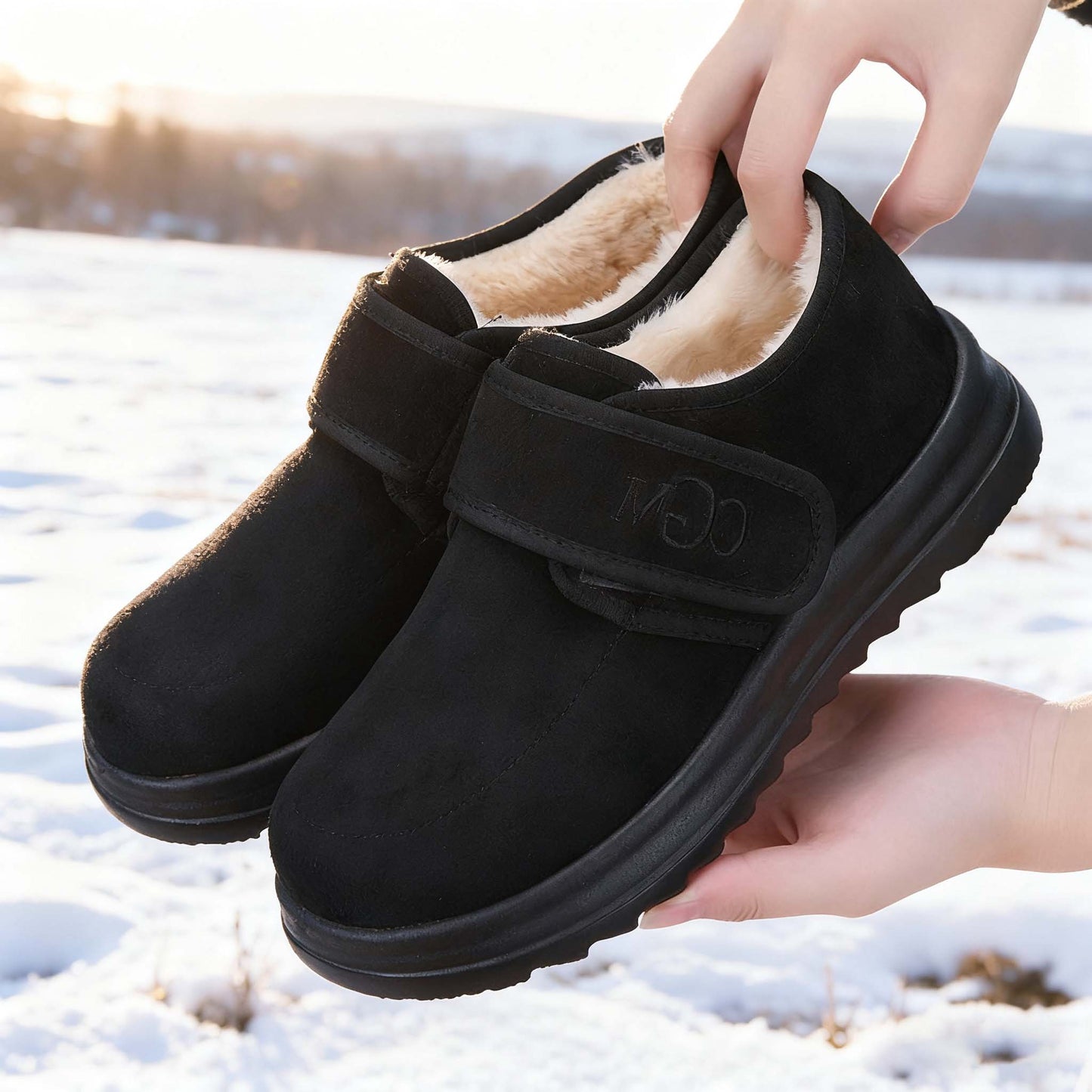 🔥✨【Nowość 2026】【Rozmiary 36-41】Modne nowe damskie zimowe botki do kostki z zamszowymi śniegowcami