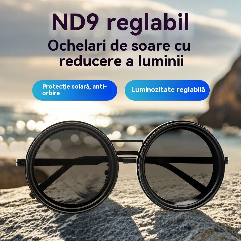 🔥😎Ochelari de soare noi reglabili pe 9 niveluri, potriviți pentru utilizare în aer liber, pescuit, condus și cu protecție UV 