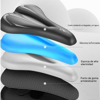 🔥🎉【50% de descuento✨】Funda para sillín de bicicleta de montaña, hecha de cuero de silicona grueso, impermeable y ultrasuave.