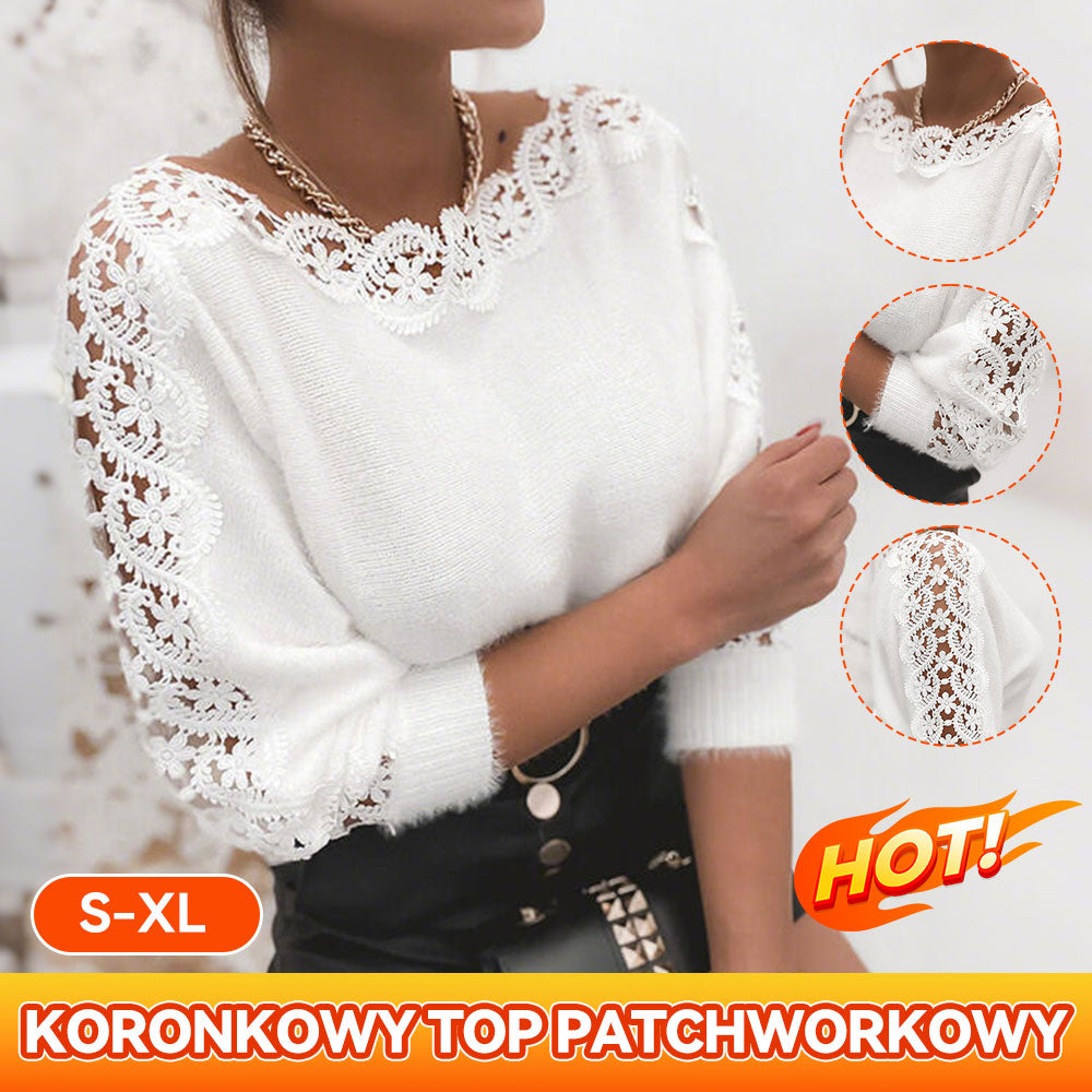 🎀 Elegancki sweter z ażurowymi rękawami - Twój jesienny hit! -50% TYLKO DZIŚ!✨