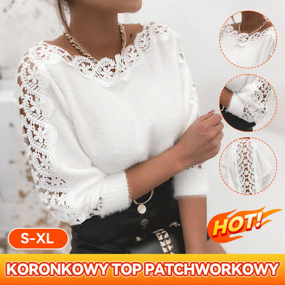 🎀 Elegancki sweter z ażurowymi rękawami - Twój jesienny hit! -50% TYLKO DZIŚ!✨