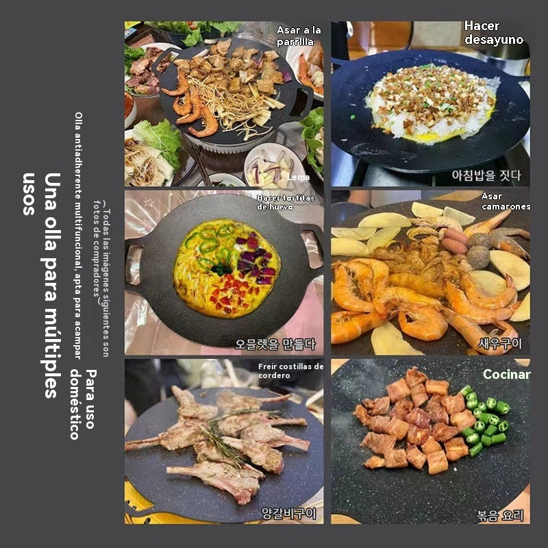 🔥🍖O tigaie grill cu mânere, un produs indispensabil pentru grătarele în familie! 